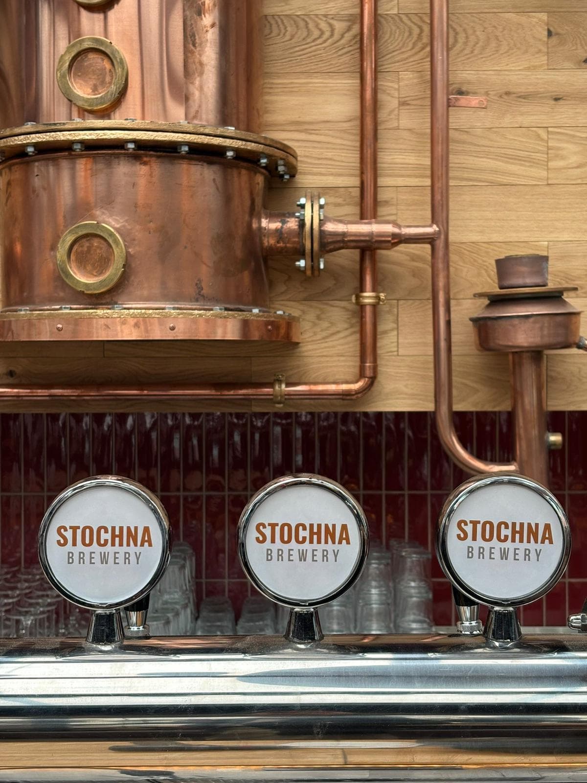 Stochna interior and on-tap board